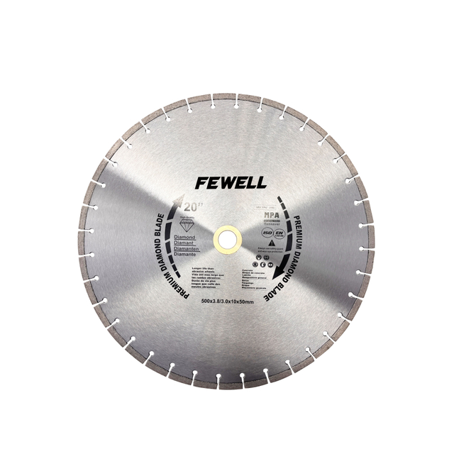 High quality Laser welded 20inch 500*50mm 10mm height segmented diamond saw blade for cutting concrete reinforced concrete