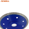 High quality Hot Press 5inch 125*1.3*7*22.23mm with reinforced center sintered diamond turbo saw blade for cutting ceramic tile