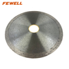 High quality 115*2.0*7*22.23mm cold Press 4.5inch continuous Rim diamond cutting disc for cutting tile
