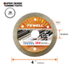 High quality hot press 4inch 105*10*20mm super thin turbo diamond saw blade for cutting tile porcelain 