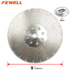230*M14 double side electroplated blade 9inch diamond segmented saw blade for cutting marble and granite