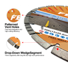 12/14/16/20 inch 300/350/400/500*25.4mm laser welded diamond saw blade for cutting Hard/Reinforced Concrete, Asphalt, Granite, Terrazzo