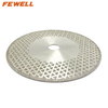High quality 7inch 180x22.23mm double side triangle shape electroplated diamond saw blade for marble 