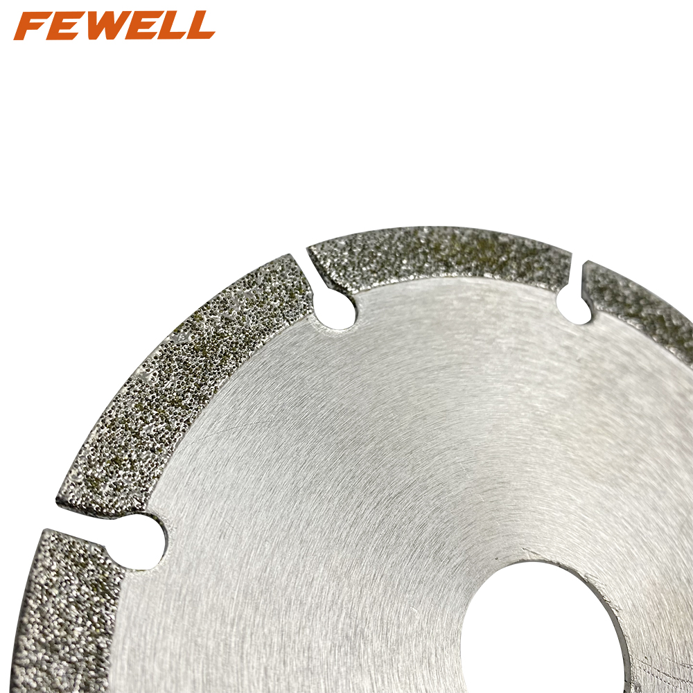 High quality 4-9inch 105-230mm electroplated diamond saw blade for cutting marble granite