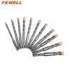 Premium grade cross Tip 6.5-18*150mm Double Flute Electric hammer Drill Bit for Concrete wall hard stone rock Granite