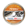 High quality Hot Press 4-14inch 105-350*7mm height continuous Rim diamond saw blade for wet cutting Ceramic Tile Porcelain