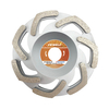 High quality Cold Press sintered 5" 125*22.23mm L segment type cup-shaped diamond grinding cup wheel for abrasiving concrete marble granite terrazzo