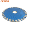 High quality Cold Press 4/5inch 105/125*8mm wave turbo diamond saw blade for cutting concrete