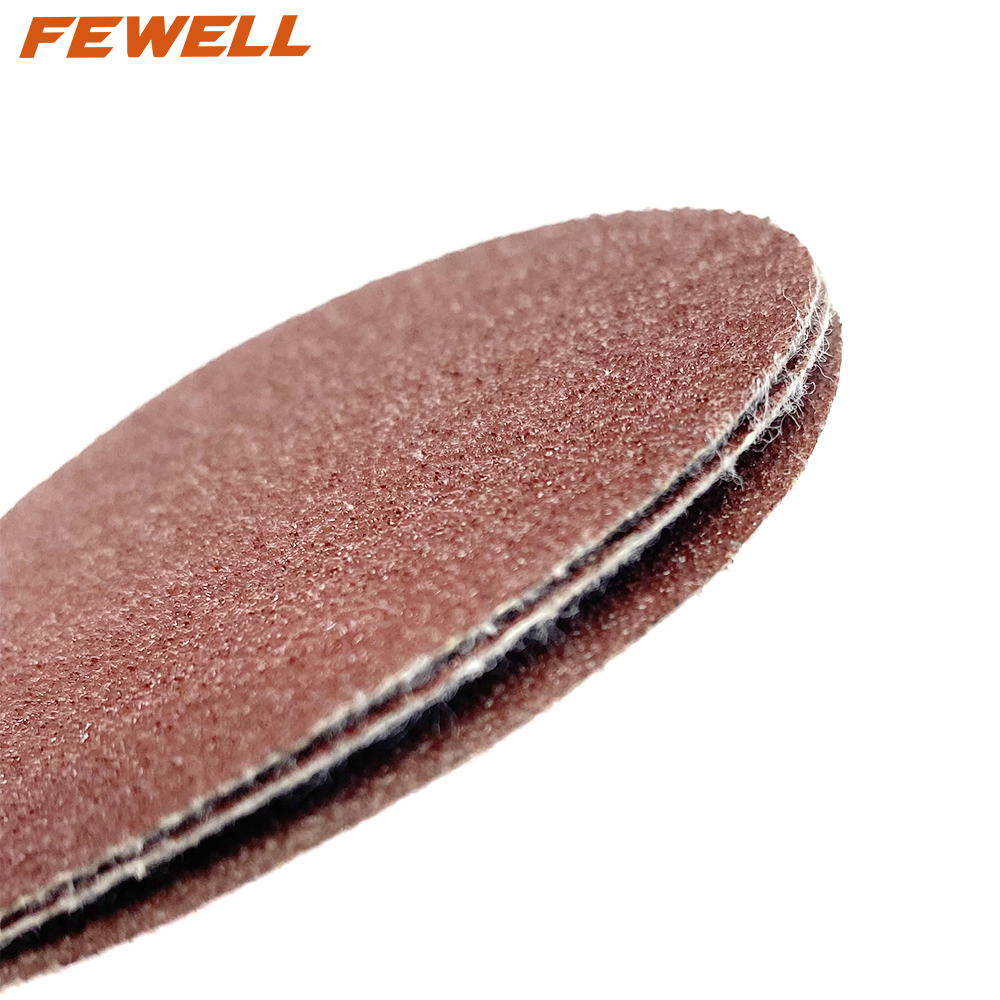 High quality 100-220mm 4-9in Red sanding disc Abrasive Sandpaper for polishing and grinding stainless steel wood
