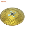High quality 4.5/7/9inch 115/180/230mm M14 flange single side triangle shape electroplated diamond saw blade for marble 