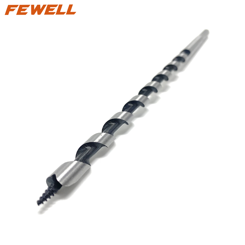 High quality 8/12/14/16/18/25mm high grade hex shank woodworking carbon steel auger drill bit for quick drilling wood