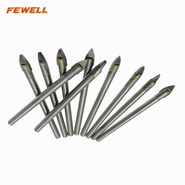 High quality 6/10mm round shank glass drill bit