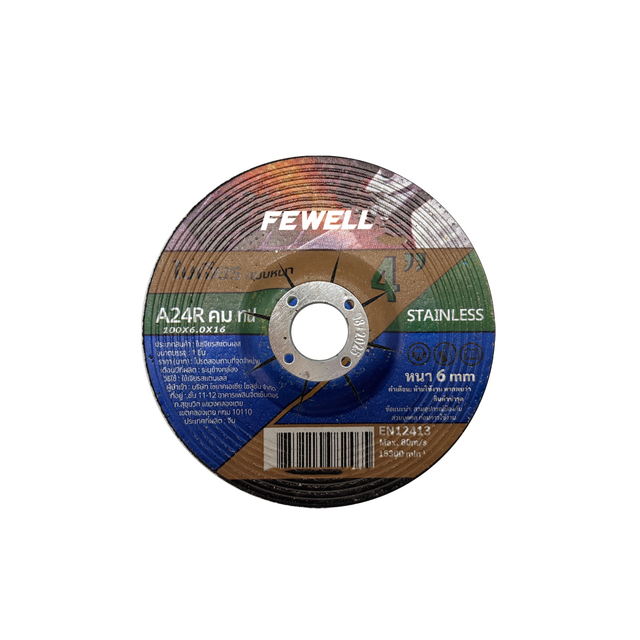 4Inch Abrasive Grinding Wheel 100mm*6mm*16mm Stainless Steel T27 Type Metal Stainless Steel Wood Grinding Wheel Discs