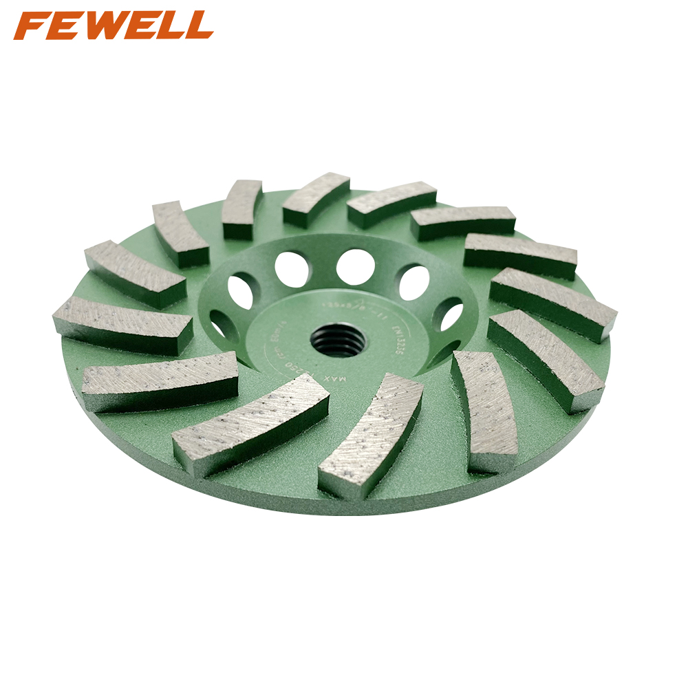 High quality cold Press 5" 125*5/8"-11 diamond grinding cup wheel for grinding granite concrete floor