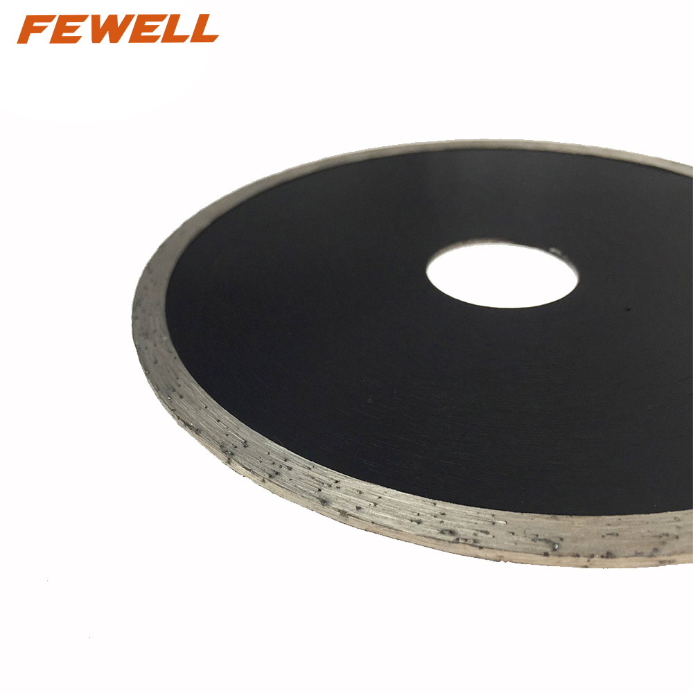 High quality Cold press 4.5inch 115*2.0*5*22.23mm diamond continuous rim saw blade for cutting ceramic tile marble