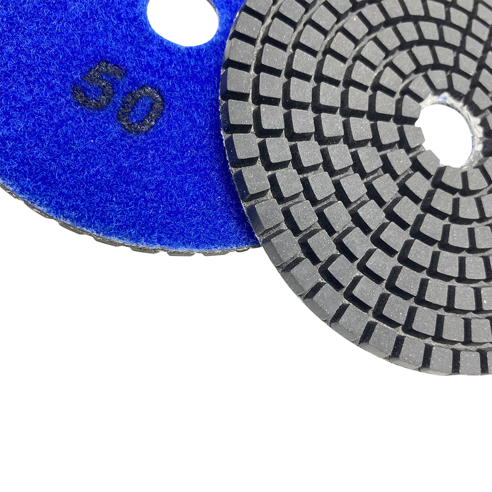 Premium quality 4inch 80mm 50# 100# 200# 400# 800# 1500# 3000# 7step Diamond polishing Pads for Ceramic Tiles Granite terrazzo 