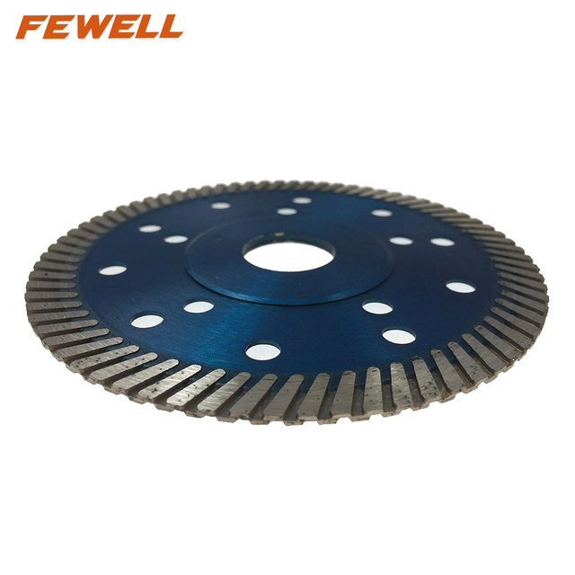 High quality 115*2.2*10*22.23mm 4.5inch Hot Press Diamond Turbo Saw Blade for Cutting granite