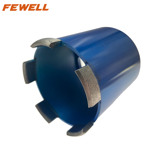 High quality Laser Welded 82*10*100*M16 diamond rooftop arix segments core drill bit for cutting reinforced concrete