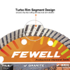 High quality ultra thin turbo diamond saw blade for cutting ceramic tile granite concrete