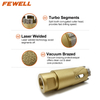 34*100*5/8-11 thread Silver Brazed diamond segmented Core drill bit for dry drilling granite