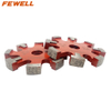 Premium quality 120/130*15/17*10*22.23mm Wall Floor heating Grooved Crack Chaser Diamond Tuck Point Saw Blade for grooving concrete