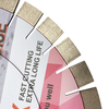High quality 14/16in 350/400*20*60mm sandwich steel arix segment bridge diamond saw blade for cutting quartz granite