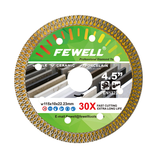 Low price115/180/230*22.23mm cold press ultra thin X turbo diamond saw blade for dry cutting porcelain ceramic tile