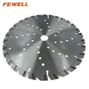 High quality Laser welded 9inch 230*2.6*10*22.23mm with cooling holes diamond saw blade for cutting concrete beton