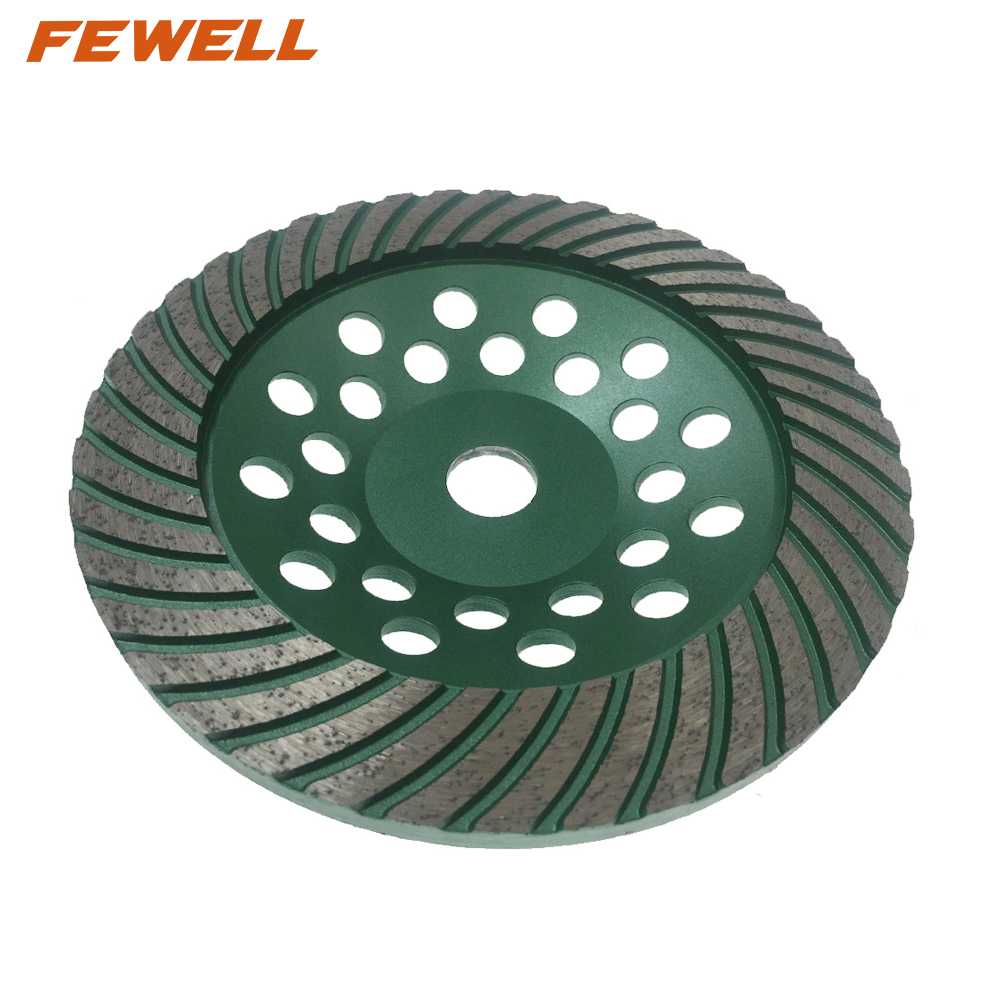 High quality Cold Press sintered 7inch 180*5*22.23mm diamond turbo grinding cup wheel for concrete granite stone