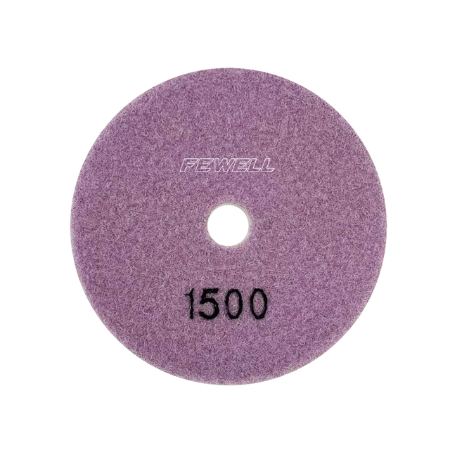 High quality 4inch 100mm 1500# diamond polishing Pads for wet polishing stone marble granite ceramic concrete