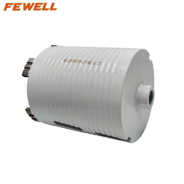 Laser welded 108*10*143*M16 arix segmented turbo diamond core drill bit for concrete