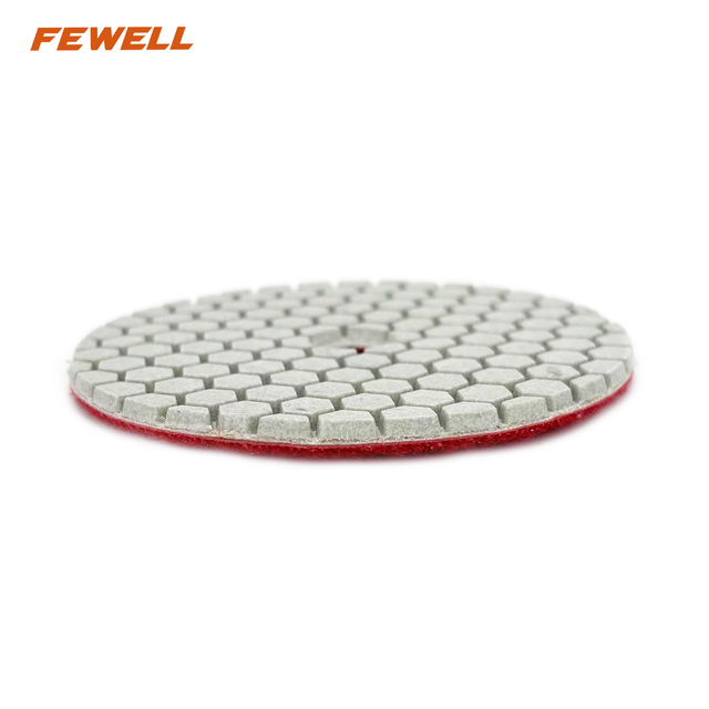 Factory Price 4 Inch 400# Flexible Diamond Polishing Pads for Dry Polishing Concrete Stone Marble Granite Floor