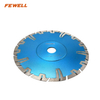 7Inch Hot Press 180mm Diamond Turbo Saw Blade with Protective Teeth And Reinforced Center for Cutting Granite Concrete Quartz Tile