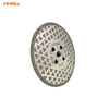 125-230mm Single Side Triangle Shape Electroplated Blade 5-9 Inch M14 Diamond Segmented Saw Blade with Strips for Cutting Marble