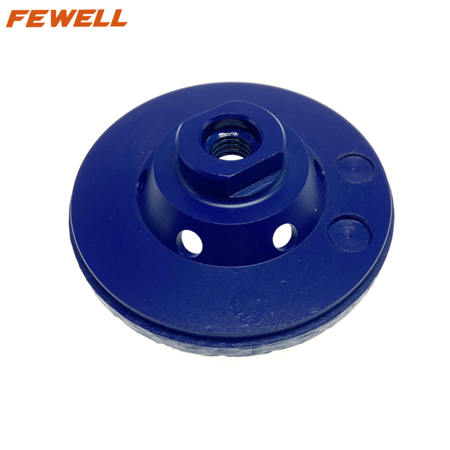 High quality Cold Press sintered 4inch 100*M14mm diamond turbo iron wheel radians grinding cup wheel for concrete granite stone