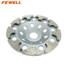 High quality Cold press 5inch 125*22.23mm T segment type cup-shaped diamond disc grinding cup wheel for abrasive concrete terrazzo