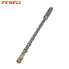 Top quality SDS Plus Carbide Single Flat Tip 6*160mm Double Flute Electric rotary hammer Drill Bit for Concrete wall Masonry Granite