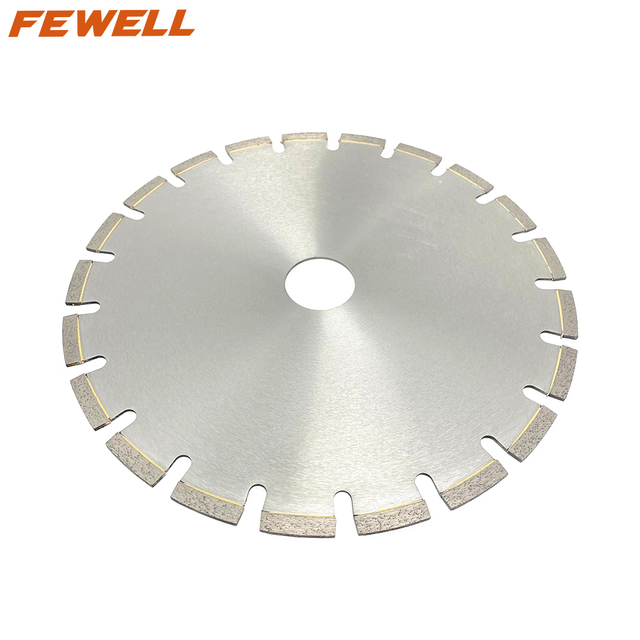 High quality 14in Silver brazed 350*3.4*10*50mm diamond saw blade for wet cutting asphalt