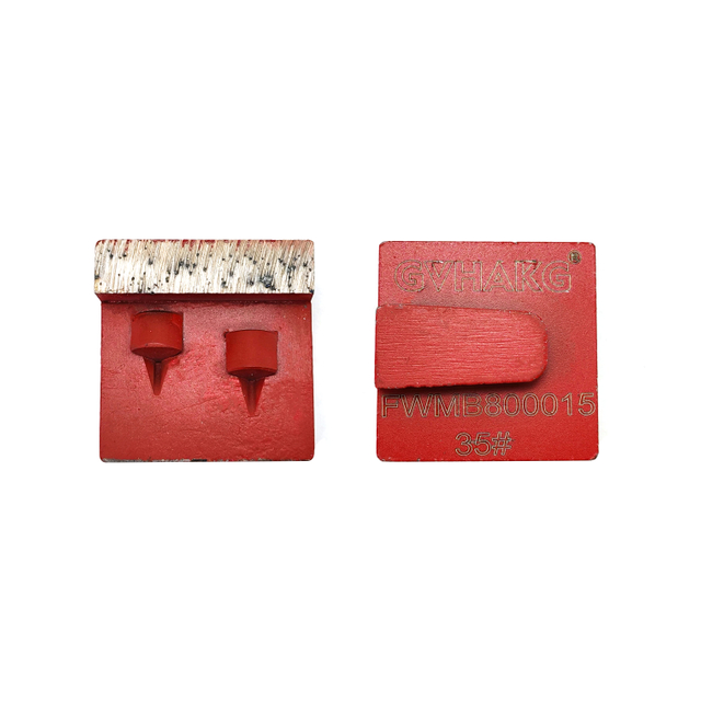 Trapezoid Rectangular Segments Diamond Grinding Pads for Grinding Concrete Floor With with PCD Segments