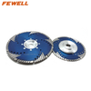 Hot Pressed 7/9inch with 22.23mm Flange MG Turbo Segemented Diamond Saw Blade with Protection Teeth for Cutting Concrete