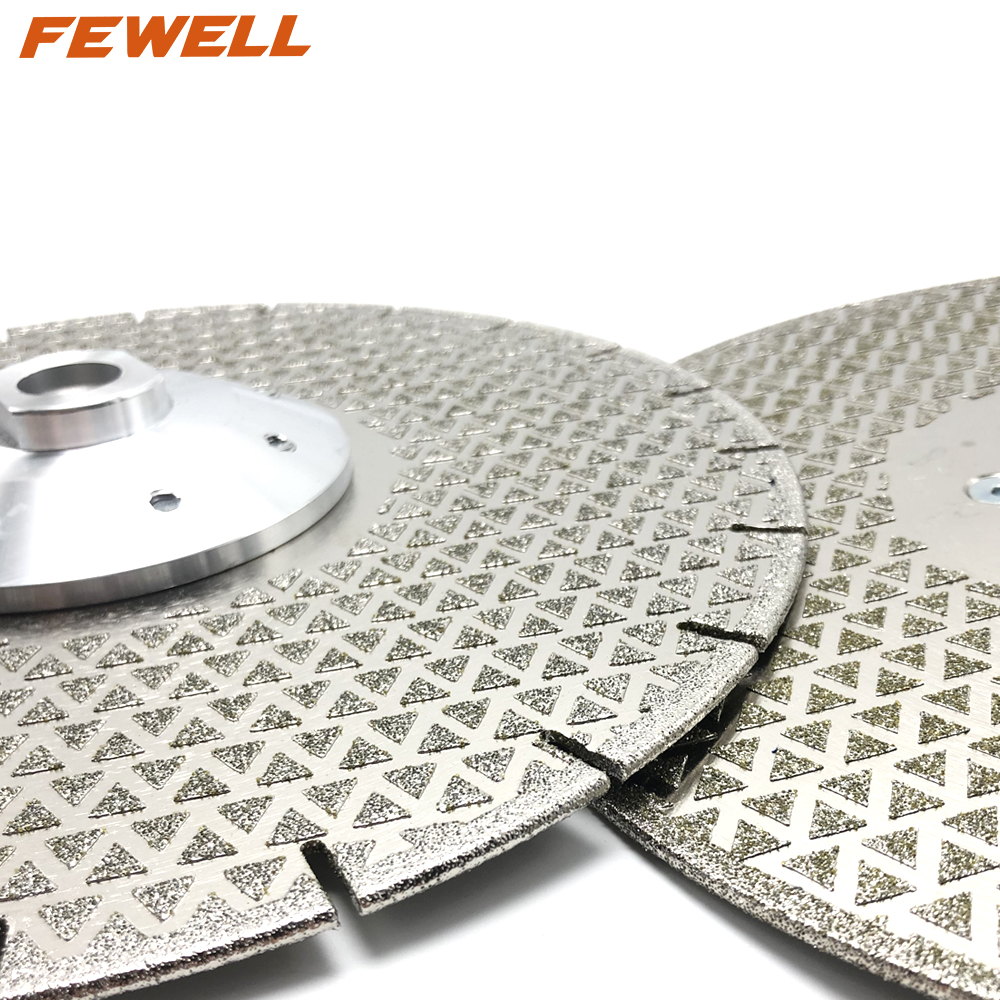230*M14 double side electroplated blade 9inch diamond segmented saw blade for cutting marble and granite