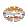 High quality Laser welded v groove 6.4mm Thickness 5in 125*10*22.23mm Crack Chaser Diamond Tuck Point Saw Blade for cutting concrete