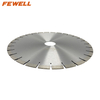 DIY Silver brazed 14inch 400*15*60mm segmented silent steel diamond saw blade for cutting granite