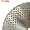 High quality 7inch 180x22.23mm double side triangle shape electroplated diamond saw blade for marble 