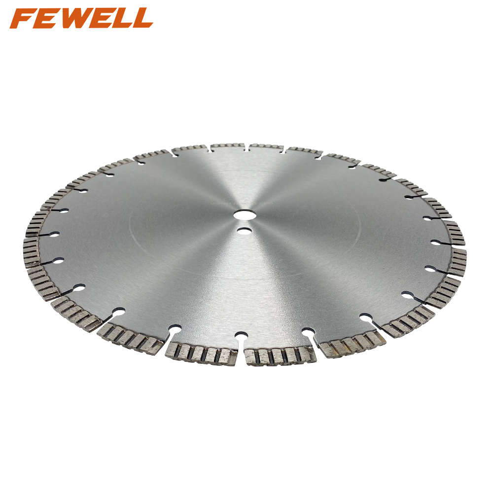 High quality 14inch laser welded 350*10*25.4mm segmented turbo diamond saw blade for cutting concrete