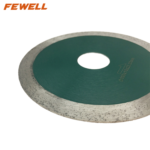 High quality Hot Press 4-14inch 105-350*10mm height continuous Rim diamond saw blade for wet cutting Ceramic Tile Porcelain
