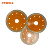 High quality hot press 4、4.5、5inch 105-125*10mm height special teeth reinforced center diamond saw blade for cutting ceramic tile porcelain