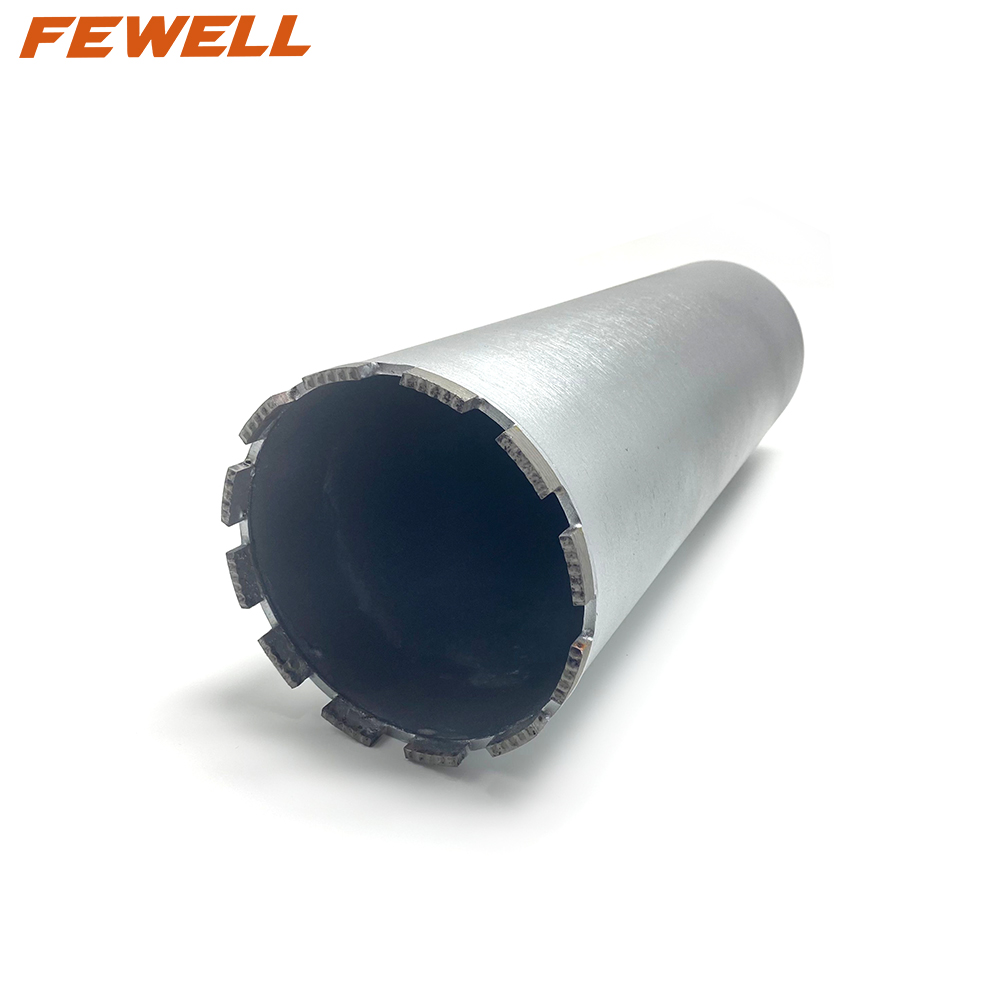High quality laser welded 152*10*510*1-1/4UNC new type segments diamond core drill bit for cutting concrete