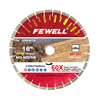 Premium quality 14/16inch 350/400*15/20*60 with 50mm ring Silver Brazed silent steel core arix segment diamond saw blade for cutting granite