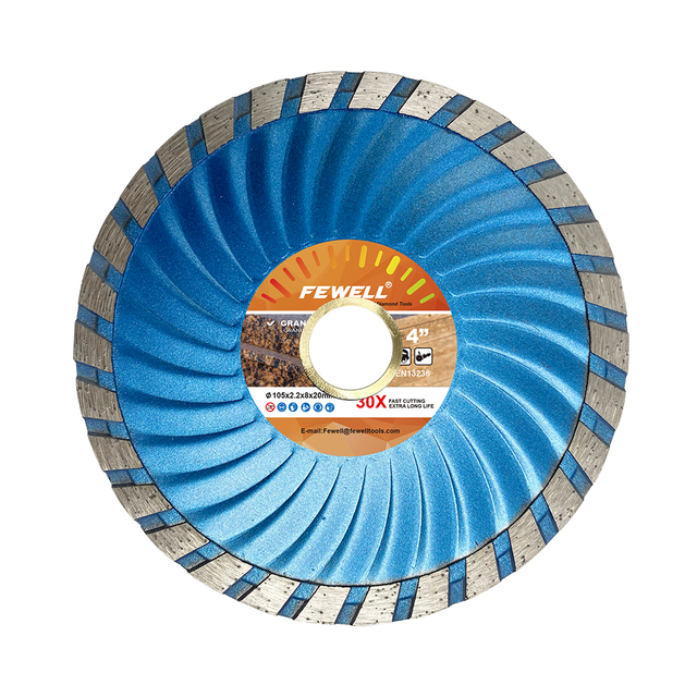 High quality Cold Press 4/5inch 105/125*8mm wave turbo diamond saw blade for cutting concrete